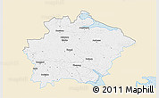 Classic Style 3D Map of Finspang Kommun, single color outside