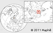 Blank Location Map of Finspang Kommun
