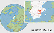 Savanna Style Location Map of Finspang Kommun, highlighted country