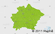 Physical Map of Finspang Kommun, single color outside