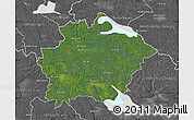 Satellite Map of Finspang Kommun, desaturated