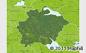 Satellite Map of Finspang Kommun, physical outside