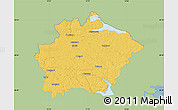 Savanna Style Map of Finspang Kommun, single color outside