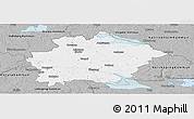 Gray Panoramic Map of Finspang Kommun