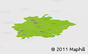 Physical Panoramic Map of Finspang Kommun, cropped outside