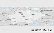 Silver Style Panoramic Map of Finspang Kommun