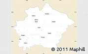 Classic Style Simple Map of Finspang Kommun, single color outside
