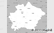 Gray Simple Map of Finspang Kommun