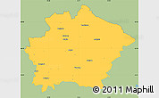 Savanna Style Simple Map of Finspang Kommun, single color outside
