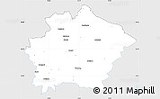 Silver Style Simple Map of Finspang Kommun, single color outside