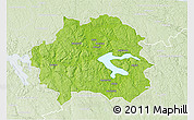Physical 3D Map of Kinda Kommun, lighten