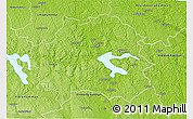 Physical 3D Map of Kinda Kommun