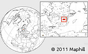 Blank Location Map of Kinda Kommun, highlighted parent region