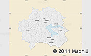 Classic Style Map of Kinda Kommun, single color outside