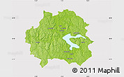 Physical Map of Kinda Kommun, cropped outside