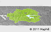 Physical Panoramic Map of Kinda Kommun, desaturated