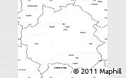 Blank Simple Map of Kinda Kommun