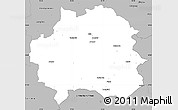 Gray Simple Map of Kinda Kommun