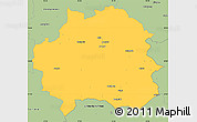 Savanna Style Simple Map of Kinda Kommun