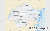 Classic Style Map of Östergötlands Län, single color outside