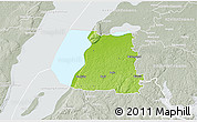 Physical 3D Map of Ödeshög Kommun, lighten, semi-desaturated