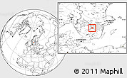 Blank Location Map of Ödeshög Kommun, highlighted parent region