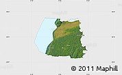 Satellite Map of Ödeshög Kommun, single color outside