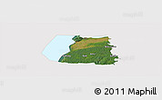 Satellite Panoramic Map of Ödeshög Kommun, cropped outside