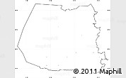 Blank Simple Map of Ödeshög Kommun, cropped outside, no labels
