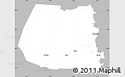 Gray Simple Map of Ödeshög Kommun, single color outside