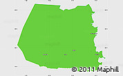 Political Simple Map of Ödeshög Kommun, single color outside