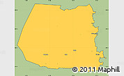 Savanna Style Simple Map of Ödeshög Kommun, cropped outside