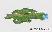 Satellite Panoramic Map of Östergötlands Län, cropped outside