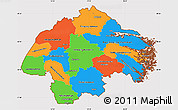 Political Simple Map of Östergötlands Län, cropped outside