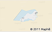Classic Style 3D Map of Vadstena Kommun, single color outside
