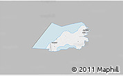 Gray 3D Map of Vadstena Kommun, single color outside