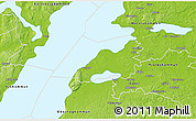Physical 3D Map of Vadstena Kommun