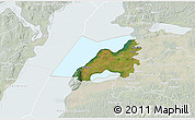 Satellite 3D Map of Vadstena Kommun, lighten