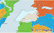 Shaded Relief 3D Map of Vadstena Kommun, political outside