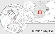 Blank Location Map of Vadstena Kommun, highlighted country