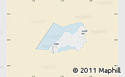 Classic Style Map of Vadstena Kommun, single color outside