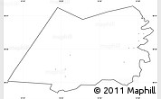 Blank Simple Map of Vadstena Kommun, cropped outside, no labels