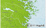 Physical 3D Map of Valdemarsvik Kommun