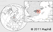 Blank Location Map of Valdemarsvik Kommun, highlighted country, highlighted parent region