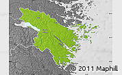 Physical Map of Valdemarsvik Kommun, desaturated