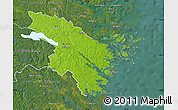 Physical Map of Valdemarsvik Kommun, satellite outside