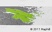 Physical Panoramic Map of Valdemarsvik Kommun, desaturated