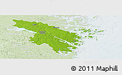 Physical Panoramic Map of Valdemarsvik Kommun, lighten