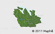 Satellite 3D Map of Ydre Kommun, single color outside
