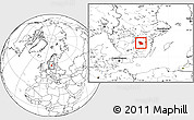 Blank Location Map of Ydre Kommun